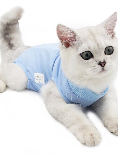  Hunde Katzen Chirurgie-Wiederherstellungsanzug Atmungsaktiv Weich Komfortabel Sicherheit Hundebekleidung