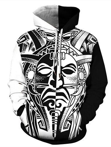  Indianer Ureinwohner Amerikas Kapuzenshirt 3D Harajuku Grafik Kawaii Für Herren Damen Erwachsene Halloween Karneval 3D-Druck