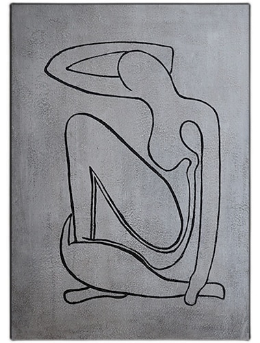  Hang-Malowane obraz olejny Ręcznie malowane Pionowe Abstrakcja Ludzie Nowoczesny Zwinięte płótna