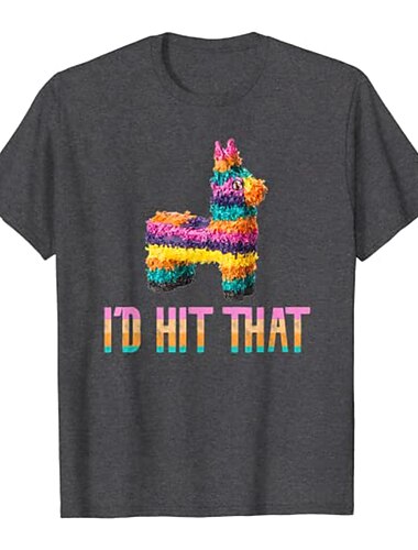 Cinco de Mayo Fiesta Ich würde das treffen Piñata T-Shirt-Ärmel Fitness-Top Zurück zur Schule Muster Unabhängigkeitstag von Mexiko Tag der Toten T-shirt Für Herren Damen Unisex Erwachsene Heißprägen