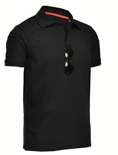  Herren T-Shirt für Wanderer Shirt Außen Atmungsaktiv Schnelltrocknend Leichtgewichtig Schwarz Grün Kaki Angeln Klettern Strand
