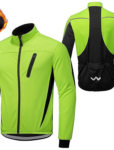  Arsuxeo Herren Fahrradjacke Radjacke Winter warm Windundurchlässig Atmungsaktiv Wasserdichter Reißverschluß Fahhrad Windbreaker Windjacke Winterjacken MTB Mountain Rennrad Radfahren in der Stadt