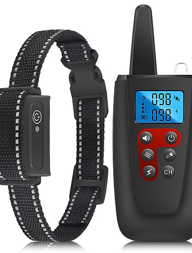  hundetrainingshalsband mit 3300 ft reichweite fernbedienung ip67 wasserdichtes vibrierendes hundeschockhalsband für das haustiertraining