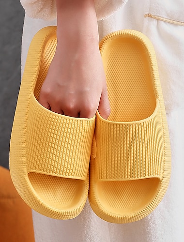  Hausschuhe für Damen, Plateau-Hausschuhe, Sommer, Strand, Eva, weiche Sohle, Slide-Sandalen, Freizeit, Herren, Damen, Innenbad, rutschfeste Schuhe, Hausschuhe