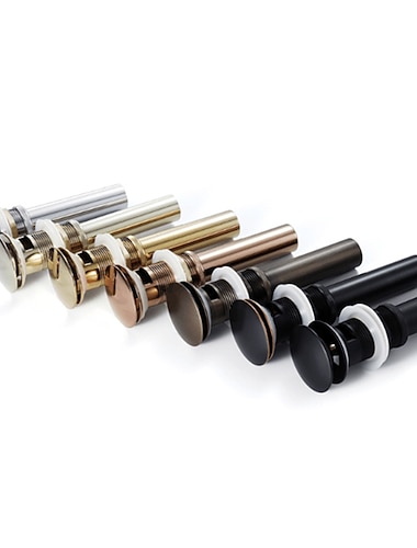  Pop-up-Wasserablauf mit Überlauf, Messingmaterial, Wasserhahn-Zubehör, hochwertige Qualität, zeitgemäßer Multiple-Choice-Stil