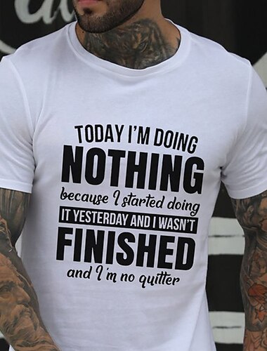  Herren Buchstabe T Shirt Lässiger Stil 100% Baumwolle Kurzarm Grafik Hemd Schwarz Weiß Rote Bequemes T-Shirt Urlaub Lässig Modedesigner-Kleidung