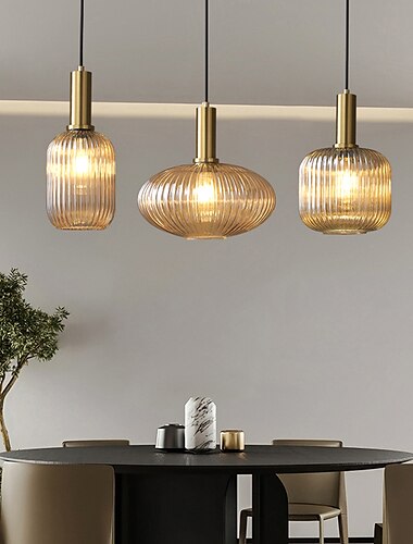  13 cm lampada a sospensione a led isola luce vetro metallo galvanizzato moderno stile nordico 85-265v