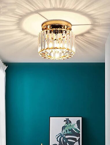  22cm Ceiling Lights LED Crystal Hallway Light Porch Light Metal Electroplated Modern 220-240V