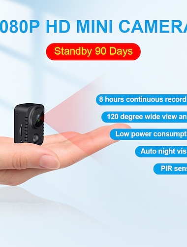  Mini Body Camera HD 1080P Video Cam Wide Angle Security Pocket Cameras Wireless Motion Activated Night Vision Recorder MD29