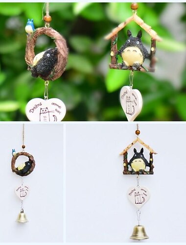  totoro vítr zvonek kreslený vítr zvonek panenka zvonek přívěsek roztomilý domácí kreativní dárek náhodný styl
