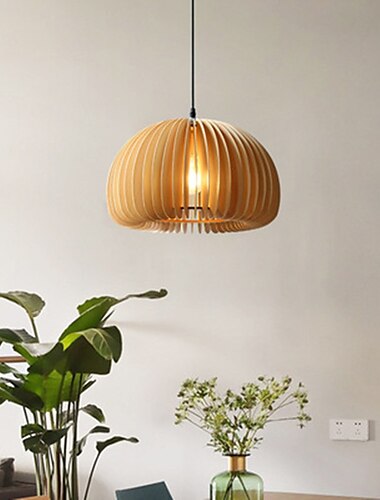  lampada a sospensione led design lanterna pendente vintage / country per sala da pranzo / negozi / caffè legno / bambù 220-240v