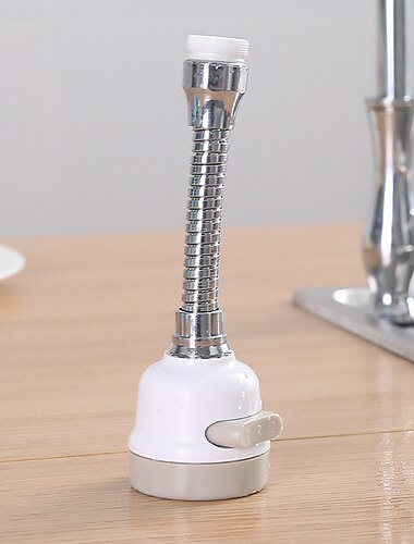  360 Grad drehbarer Wasserhahn Booster einstellbarer Duschwassersparer Extender spritzwassergeschützter Filterhahn Gerät Küche