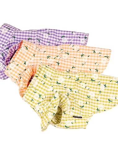  Cachorros Gatos Vestidos Flor Moda Estilo bonito Macio Ao ar livre Feriado  Roupas de cachorro para cachorro