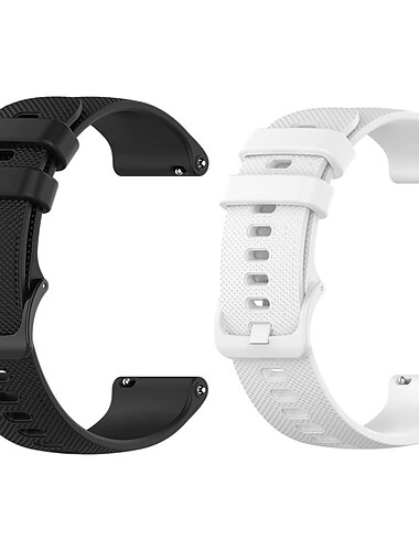  2er Pack Uhrenarmband für Garmin Forerunner 265 255 Music Venu 3 2 Vivoactive 4 22mm Weiches Silikon Ersatz Gurt 22mm Sportarmband Armband