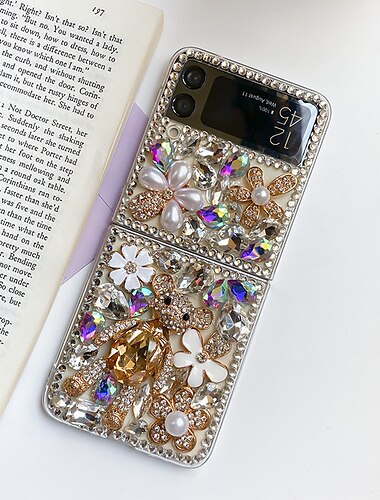  Handy Hülle Handyhüllen Für Samsung Galaxy Z Flip 7 Z Flip 6 Z Flip 5 Z Flip 4 Z Flip 3 Rückseite Strass Staubdicht Stoßfest Kristalldiamant TPU