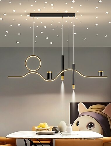  cluster design hanglamp led projector licht metaal geschilderde afwerkingen led nordic stijl 220-240v