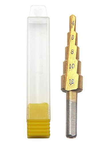  hss خطوة لقم 4mm-12mm مستقيم الناي أدوات السلطة مثلث عرقوب سعر الجملة 5 خطوات حفر المعادن التيتانيوم