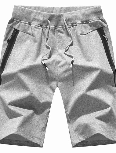  Herren Aktiv Sweatshorts Kurze Hose Tasche Kordelzug Elastische Taille Feste Farbe Komfort Atmungsaktiv Knielänge Sports Outdoor Täglich Stilvoll Casual / sportlich Armeegrün Schwarz Unelastisch
