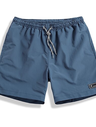  Herren kurze Sporthose Laufshorts kurze hosen Kordelzug Unten Outdoor Strasse Sportlich Sommer Schnelltrocknend Schweißableitend Fitness Fitnesstraining Joggen Regular Fit Sportbekleidung