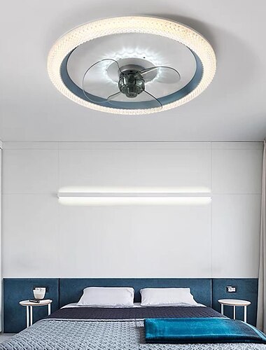  50 cm LED-Deckenventilator Licht Deckenventilator Metall lackiert moderne 220-240V