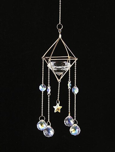  bunter Ball Traumfänger handgefertigtes Geschenk natürliches Kristallwindspiel Ornament Wandbehang Dekorkunst kreativer Anhänger für Zuhause
