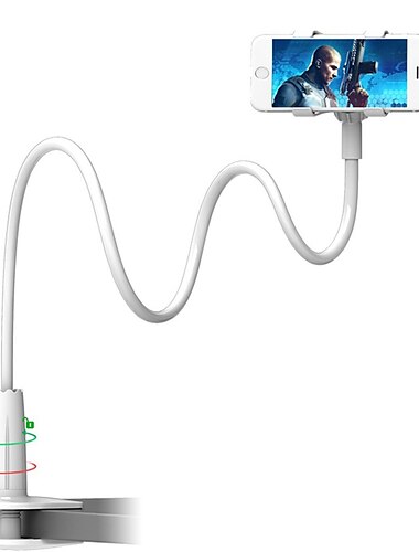  Schwanenhals-Telefonhalter drehbar Verstellbar flexibel Telefonhalter für Bett Tisch Kopfteil Kompatibel mit Samsung iPhone Unter 6,5 Zoll Handys Handy-Zubehör