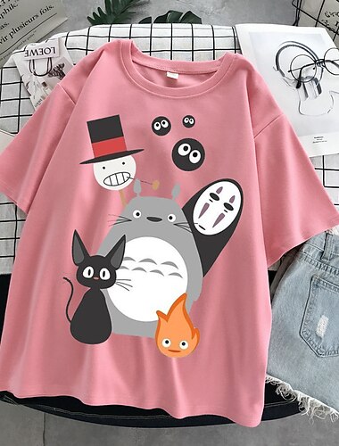  Cesta do fantazie Trička Anime Animák Anime Harajuku Grafika Pouliční styl Pro Pro páry Pánské Dámské Dospělé Plesová maškaráda Zpátky do školy Horká ražba Běžné / Denní