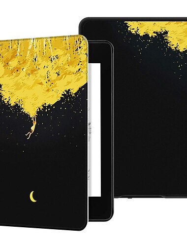  لوح أغط / كفرات من أجل أمازون كيندل Paperwhite 6.8 بوصة 11 Paperwhite 6 `` العاشر Kindle Oasis 7.0 بوصة Kindle 6.0 إنش 2021 2020 نحيف جداً مغناطيس تنبيه تلقائي / نوم ذكي الرسم شجرة سماء جلد PU