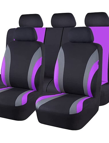 Starfire 9pcs line rider housse de siège de voiture universelle 100% respirante avec éponge composite de 5mm à l'intérieur 7 couleurs en option