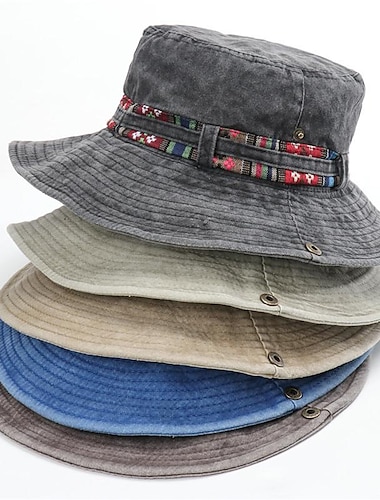  Sombrero Hombre Mujer Gorro para el Sol Gorro de pesca Gorro para senderismo Protección solar UV Filtro Solar Protección UV para Pesca Escalada Corriendo Algodón Verano Primavera