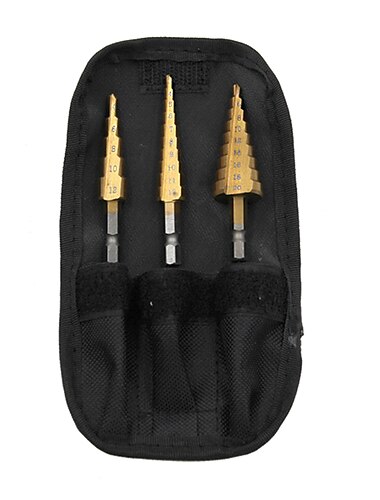  خطوة لقم أدوات كهربائية سعر الجملة 3 قطعة / المجموعة حفر المعادن الأحرار