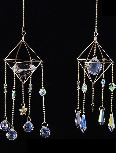  bunter Ball Traumfänger handgefertigtes Geschenk natürliches Kristallwindspiel Ornament Wandbehang Dekorkunst kreativer Anhänger für Zuhause