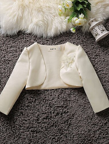  Mädchen 3D Glatt Mantel Umhang Cape Langarm Sommer Frühling Aktiv bezaubernd Polyester kinderkleidung 2-12 Jahre Formal Party Schlank