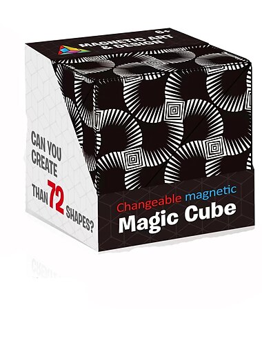  würfel magnet zappeln veränderbar zauberwürfel anti stress 3d flip kubisch puzzle spielzeug puzzle ball dekompression spielzeug 2 stücke