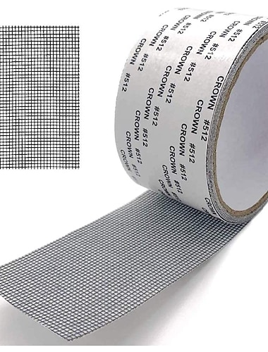  raam scherm reparatie kit tape 5x2m sterke lijm&amp; waterdichte glasvezel bekleding mesh tape voor het afdekken van raam deur scheuren gaten scherm patch reparatie kit
