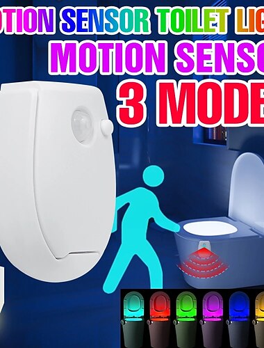  έξυπνος αισθητήρας κίνησης pir νυχτερινό φως τουαλέτας αδιάβροχο κάθισμα τουαλέτας για λεκάνη τουαλέτας οπίσθιος φωτισμός wc φωτισμός led luminaria