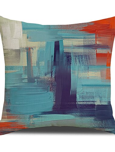  geometrischer doppelseitiger Kissenbezug 1pc weicher dekorativer quadratischer Wurfkissenbezug Kissenbezug Kissenbezug für Schlafzimmer Wohnzimmer hochwertige maschinenwaschbare Innenkissen für Sofa