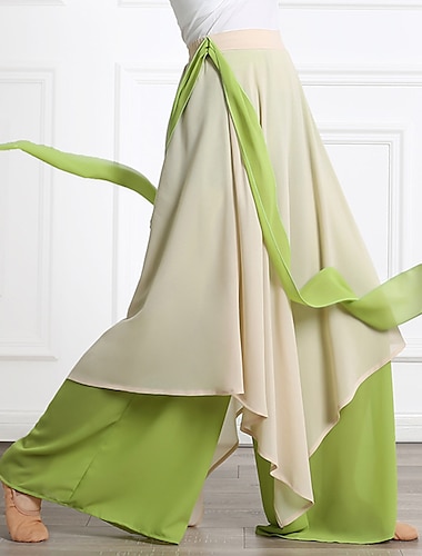  Pantalones básicos diarios de baile para mujer, ropa deportiva, fajas/cintas, fruncido, empalme, rendimiento de entrenamiento de mujer, gasa alta