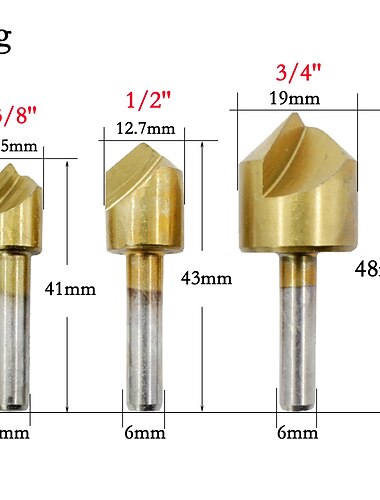  5 قطعة 6 مللي متر 10 مللي متر 12 مللي متر 16 مللي متر 19 مللي متر شطب ديبور مثقاب مثقاب 1 الفلوت 90 درجة مجموعة للخشب تغيير سريع