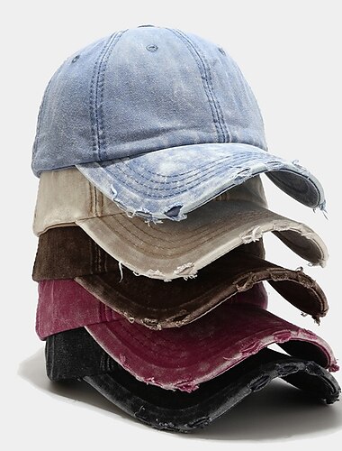  Gorra de béisbol vintage de color puro de algodón lavado para mujeres, hombres, pareja, hip hop, niños, niñas, gorra de protección solar de calle, gorra de hip hop