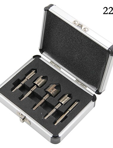  5 قطعة الخبز البريطاني الأصفر عالية السرعة الصلب جولة مقبض خمسة حافة شطب لأعمال النجارة