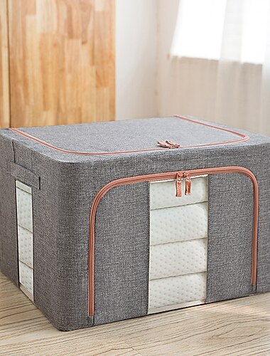  Kleideraufbewahrungsbox mit großem Fassungsvermögen, faltbarer, staubdichter Schrank-Organizer, Oxford-Gepäckdecke, Quilt-Sortiertasche