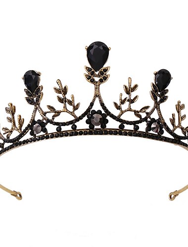  couronne de reine baroque ornée de bijoux - couronnes et diadèmes de jubilé de platine en strass pour femmes, accessoires de cheveux de fête costumée avec pierres précieuses, elizabeth
