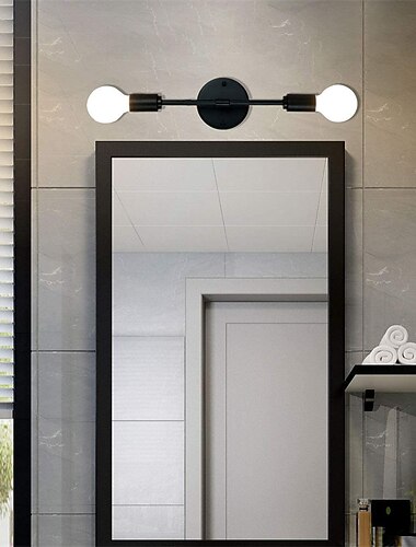  indendørs væglampe led vintage industriel stil soveværelse stue kontor metal væglampe 220-240v