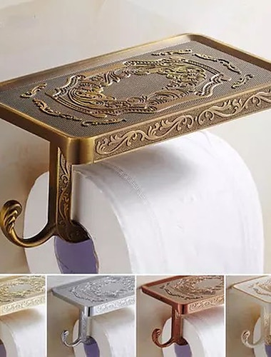  Держатель для туалетной бумаги Многофункциональный Античный сплав цинка 1шт - Ванная комната