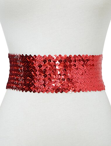  Femme Ceinture Large Ceinture Corset Chaîne métallique Toile Bouclier en métal Géométrique Grande occasion Soirée du quotidien Noir Argent Dorée Rouge