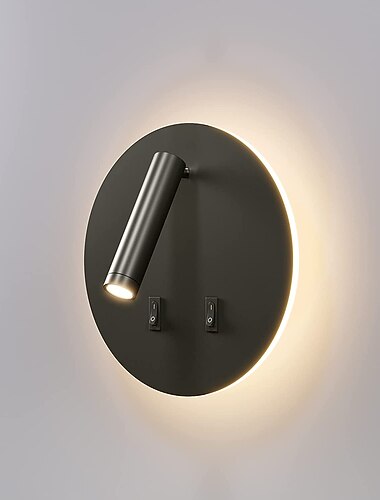  8w moderne Innenwandleuchte LED-Wandleuchte Lesestrahler mit Schalter 350 schwenkbar 2 in 1 5w Wandstrahler LED-Wandleuchte für Schlafzimmer Nacht Wohnzimmer Arbeitszimmer