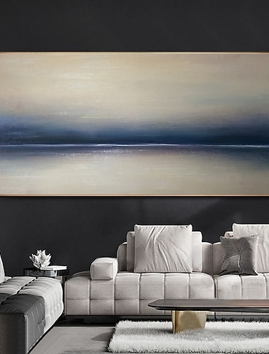  handgemaakte olieverf canvas wall art decoratie abstract mes schilderij landschap grijs voor home decor gerold frameloze niet-uitgerekt schilderij