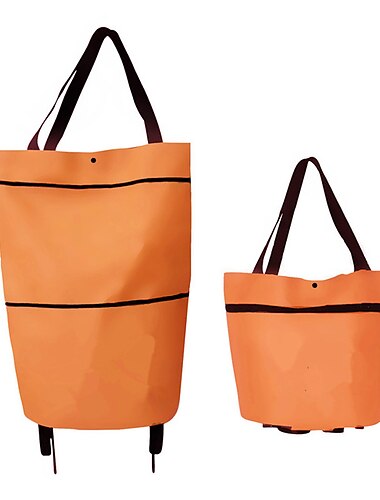  Faltbarer Einkaufswagen Trolley mit Rädern Faltbare Einkaufstaschen Wiederverwendbare Einkaufstaschen Lebensmittelorganisator Gemüsetasche