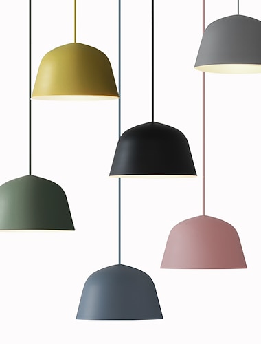  25 cm eiland design hanglamp led metaal gelakte afwerkingen moderne nordic stijl 85-265v